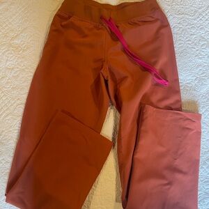 Figs Terracotta Livingston Pants- SMALL